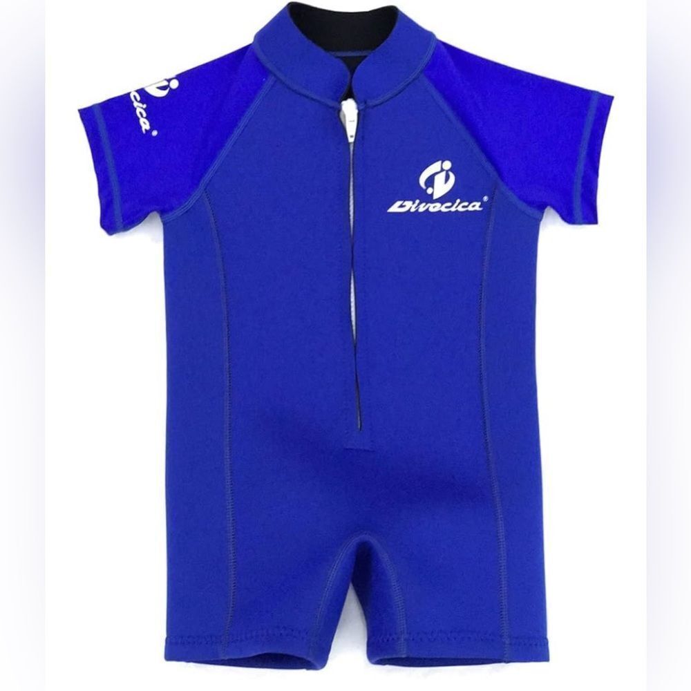 Divecica Neoprene Rubber Wetsuit for Baby Infant Toddler Medium
